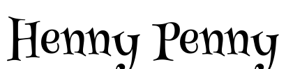 Henny Penny Font Image