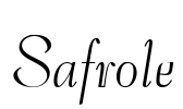 Safrole Font Image