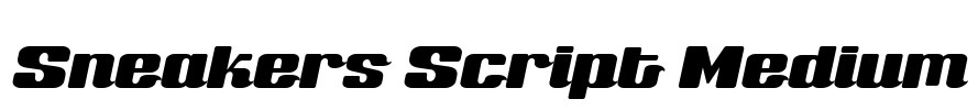 Sneakers Script Medium