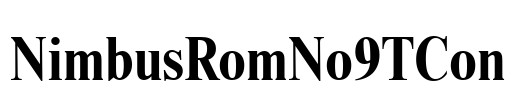NimbusRomNo9TCon Font Image