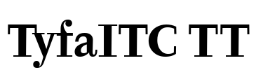 TyfaITC TT Font Image
