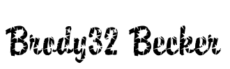 Brody32 Becker Font Image