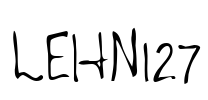 LEHN127 Font Image