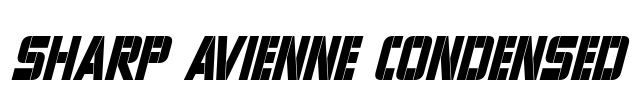 Sharp Avienne Condensed Font Image