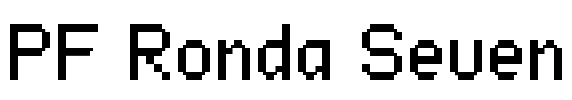 PF Ronda Seven Font Image