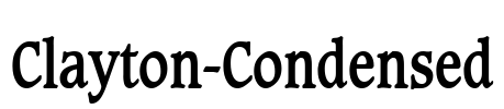 Clayton-Condensed Font Image