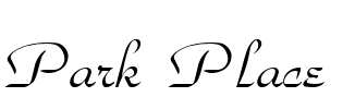 Park Place Font Image