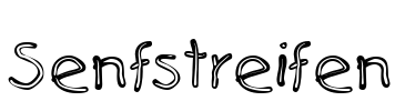 Senfstreifen Font Image