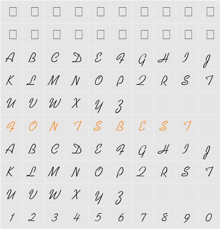 .VnKoalaH Character Map