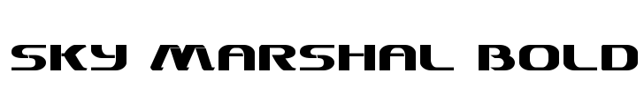 Sky Marshal Bold Font Image