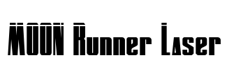 MOON Runner Laser Font Image