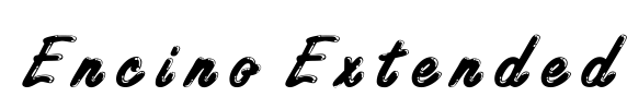 Encino Extended Font Image