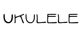 Ukulele Font Image