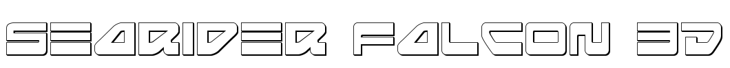 Searider Falcon 3D Font Image