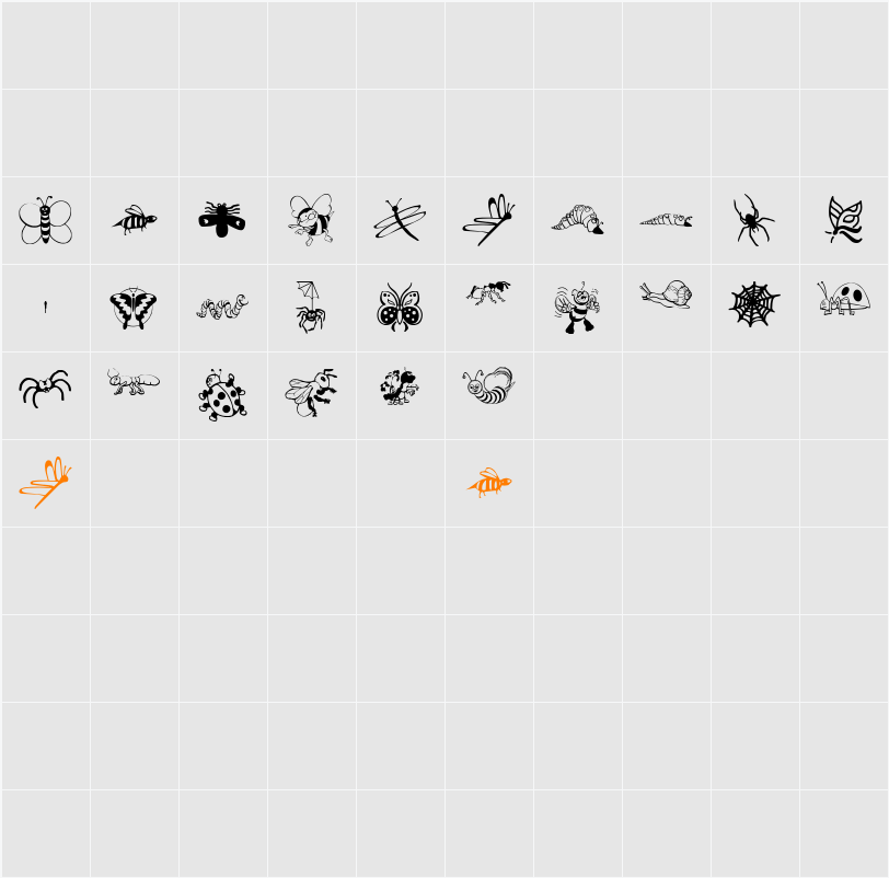 ryp_cartoonbug Character Map