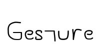 Gesture Font Image