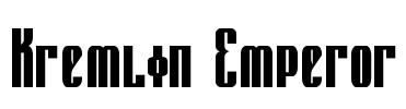 Kremlin Emperor Font Image
