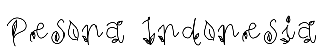 Pesona Indonesia Font Image