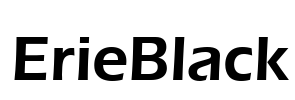 ErieBlack Font Image