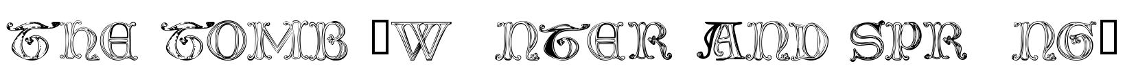 The Tomb (winter and spring) Font Image