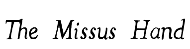 The Missus Hand Font Image