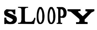 Sloopy Font Image