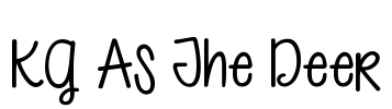 KG As The Deer Font Image