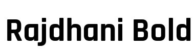 Rajdhani Bold Font Image