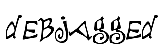debjagged Font Image