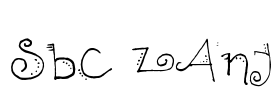 SBC Zany Font Image