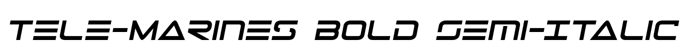 Tele-Marines Bold Semi-Italic