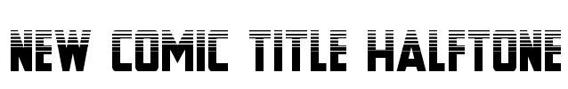 New Comic Title Halftone Font Image