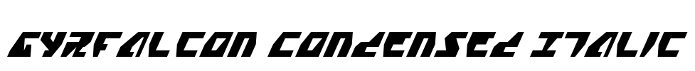 Gyrfalcon Condensed Italic