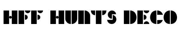 HFF Hunts Deco Font Image