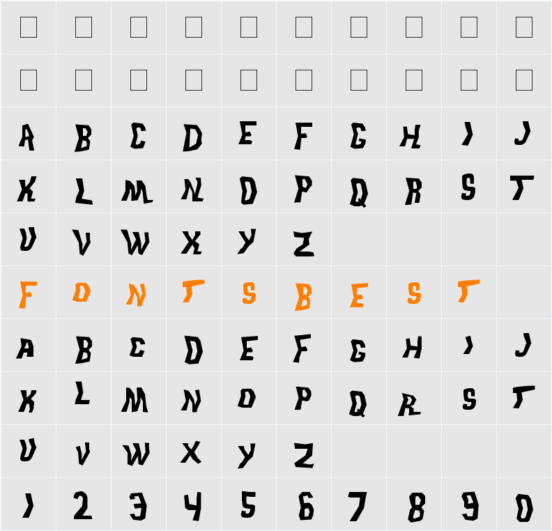 Trek Disruptor Blast Character Map