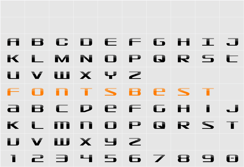 SDF Halftone Character Map