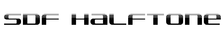 SDF Halftone Font Image