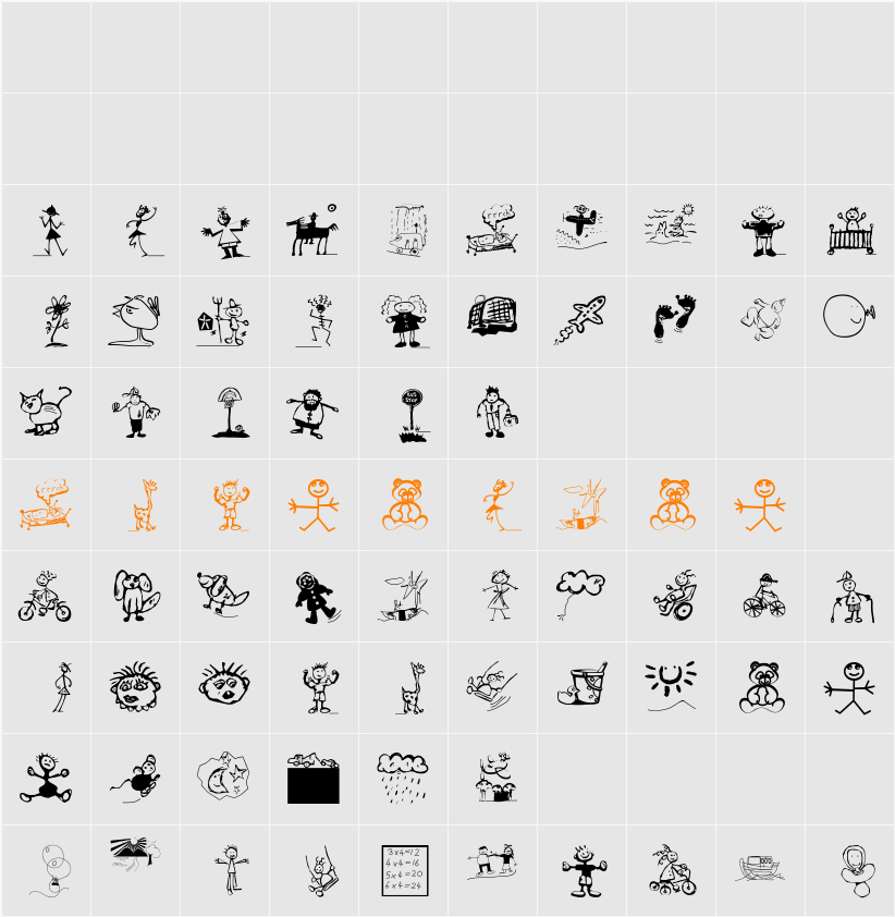 ForKids Character Map