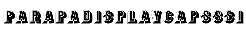 ParapaDisplayCapsSSi Font Image