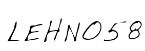LEHN058 Font Image