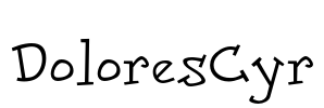 DoloresCyr Font Image