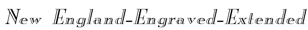 New England-Engraved-Extended Font Image