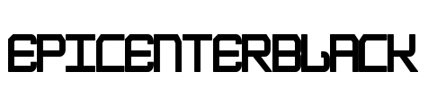 EpicenterBlack Font Image