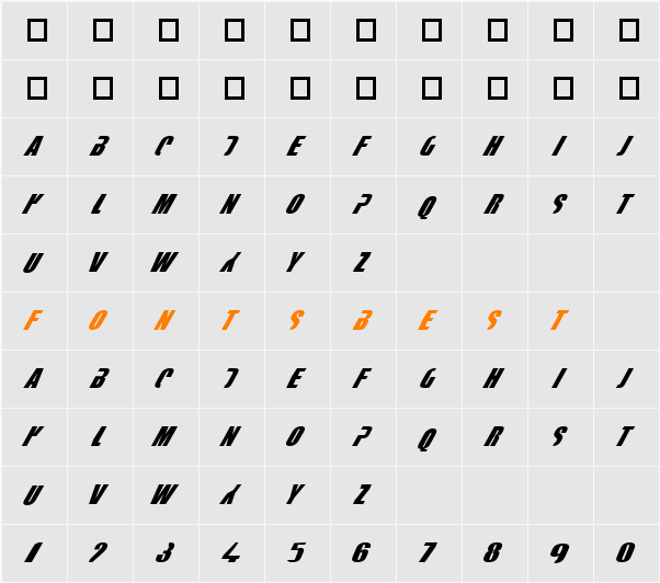 fightDurden Character Map