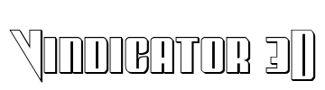 Vindicator 3D Font Image