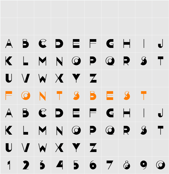 Nightcap NF Character Map