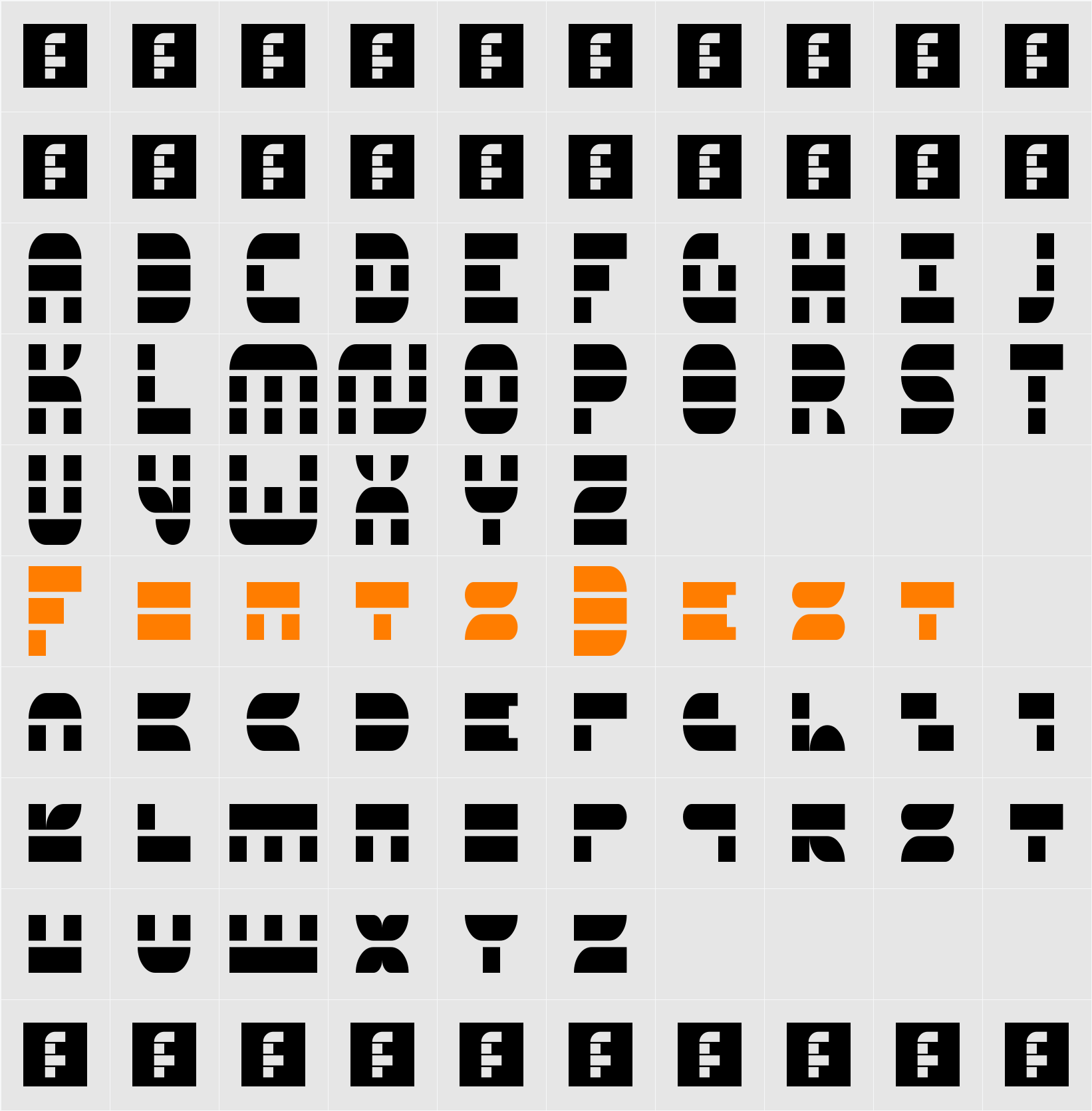 5Zonex Character Map