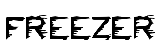 FREEZER Font Image