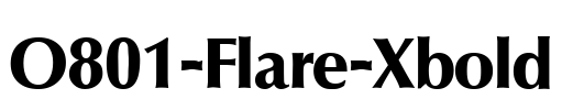 O801-Flare-Xbold