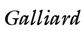 Galliard Font Image